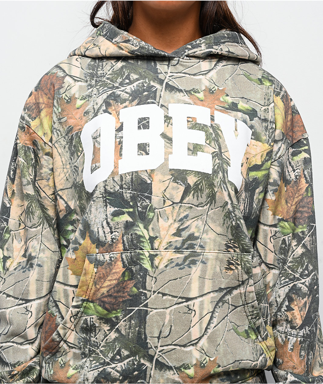 Obey Leaf Collegiate Camo Hoodie