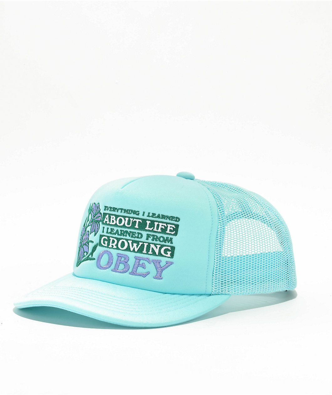 Obey Life Sky Blue Trucker Hat