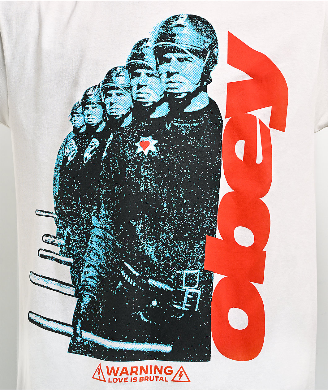 Obey Love Is Brutal White T-Shirt
