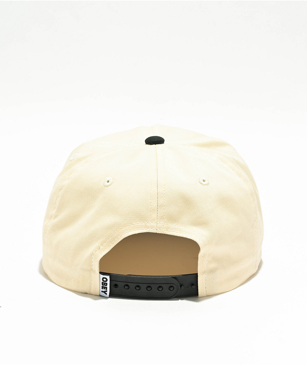 Obey Lowercase Black & White Snapback Hat