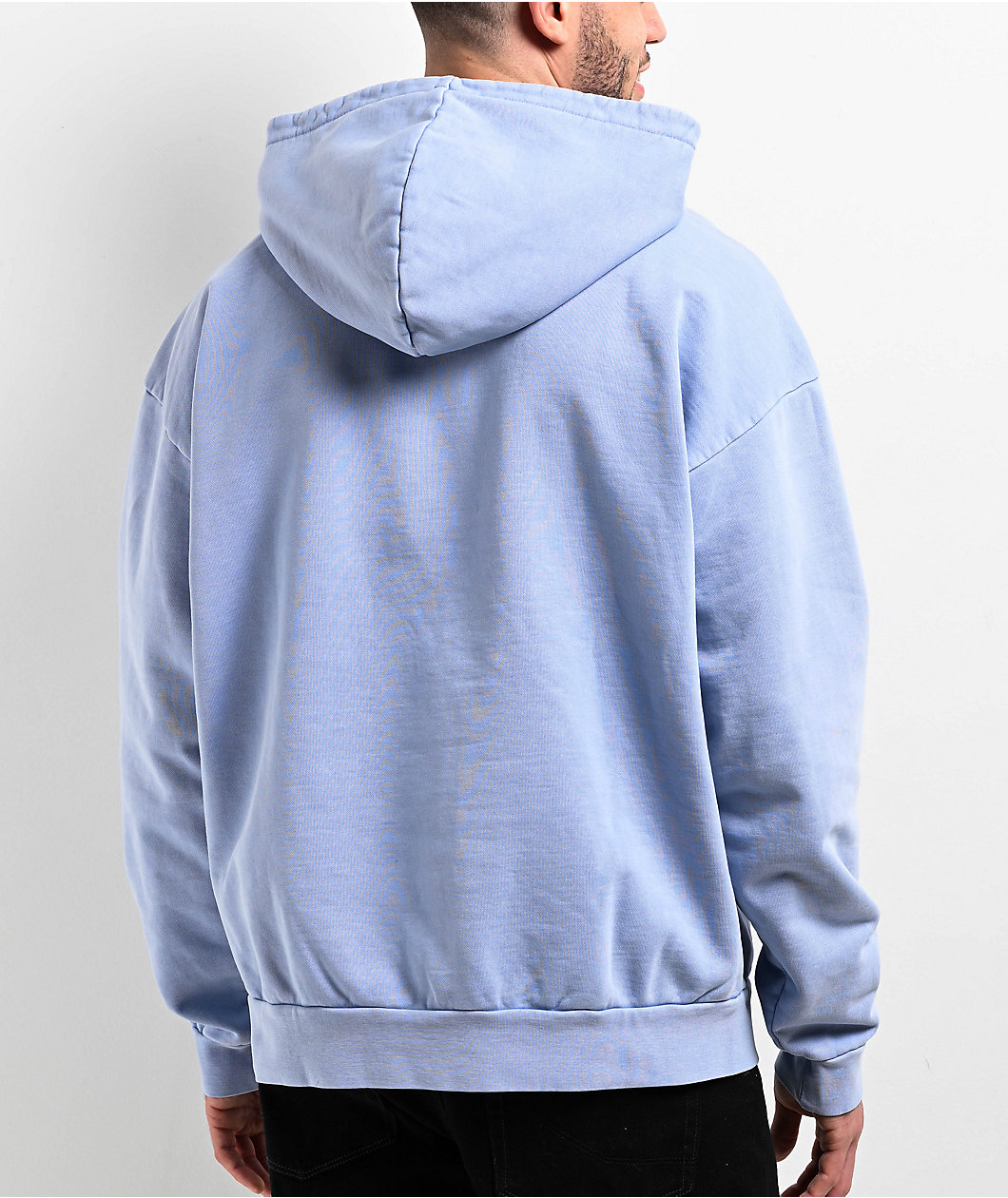 Obey Lowercase Light Blue Wash Hoodie