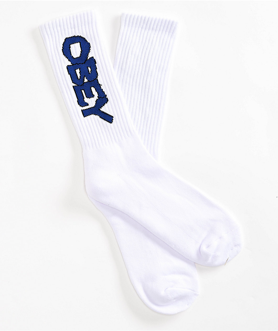 Obey Offline White Crew Socks