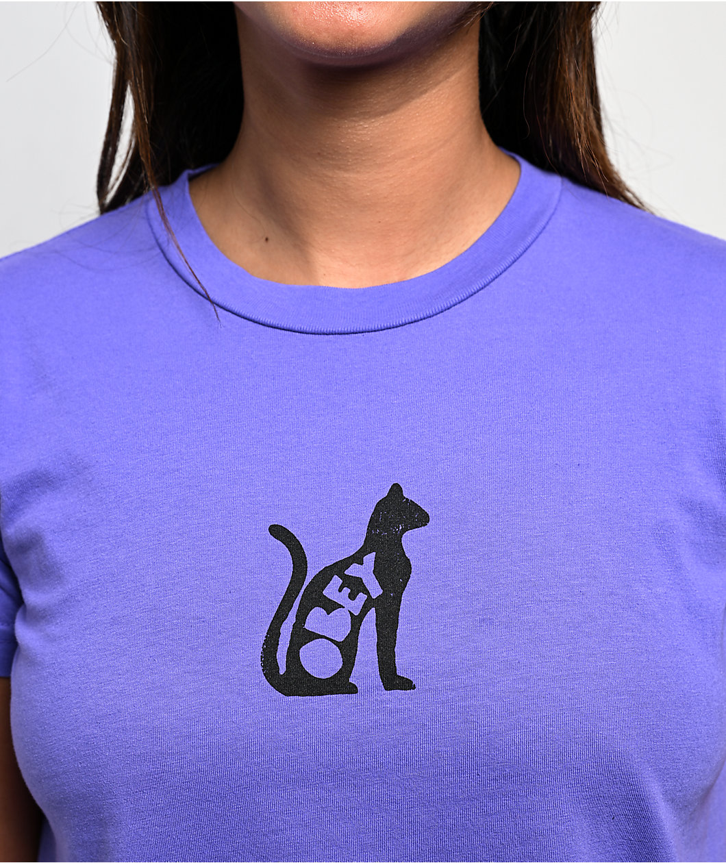 Obey Opulence Purple Crop T-Shirt