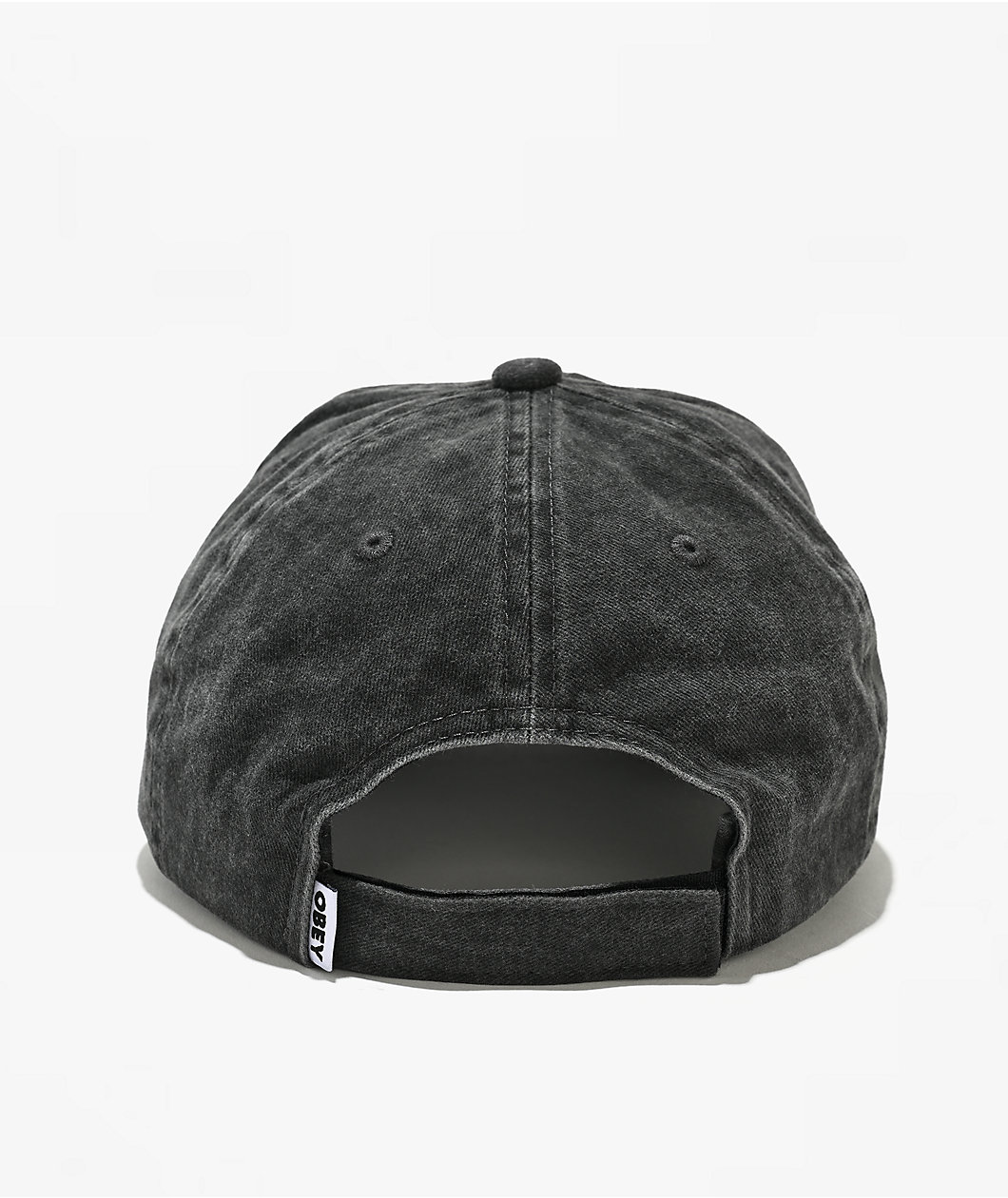 Obey Static Grey Wash Strapback Hat