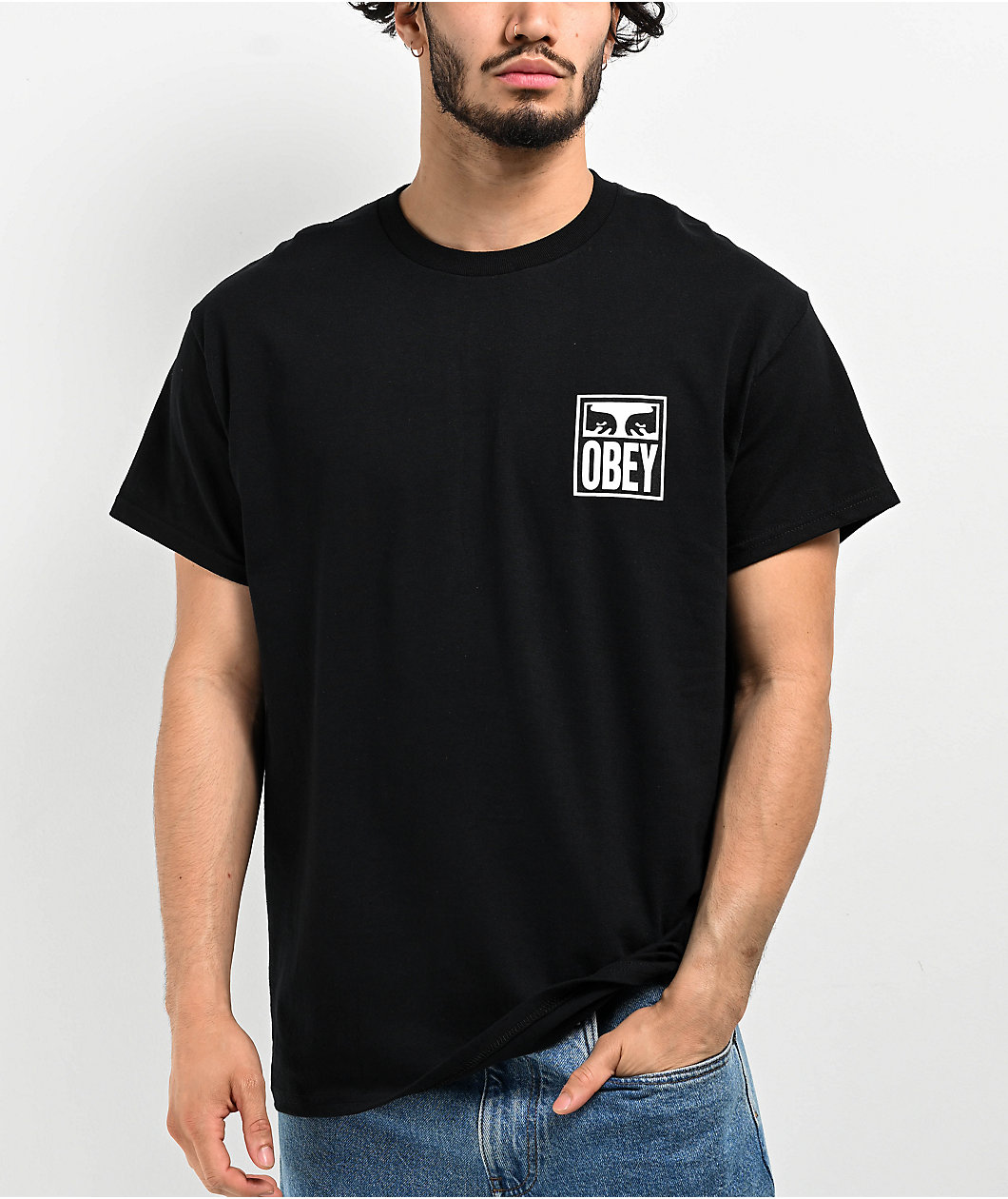 Obey Vision Of Obey Black T-Shirt