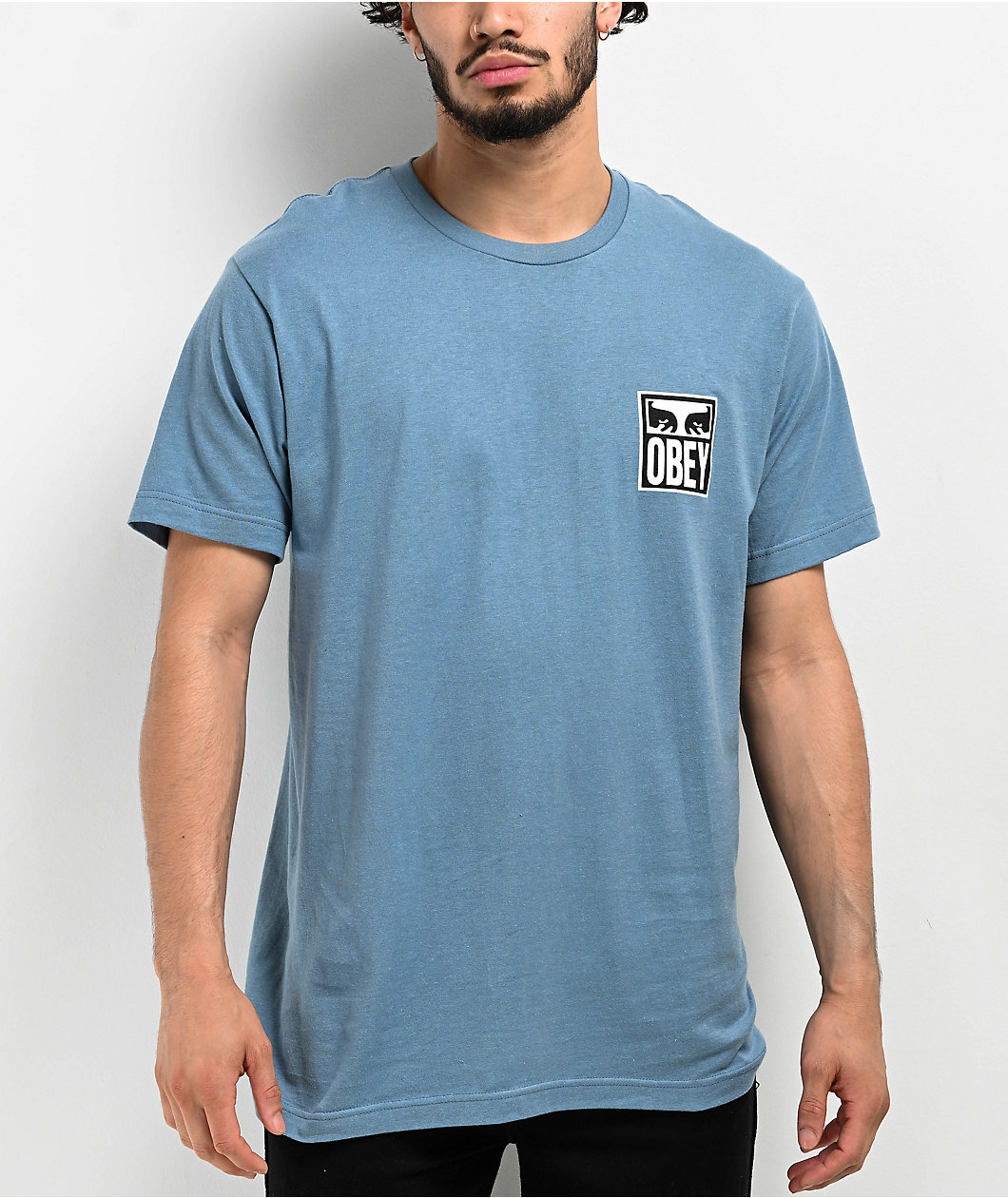 Obey Vision Of Obey Slate Blue T-Shirt