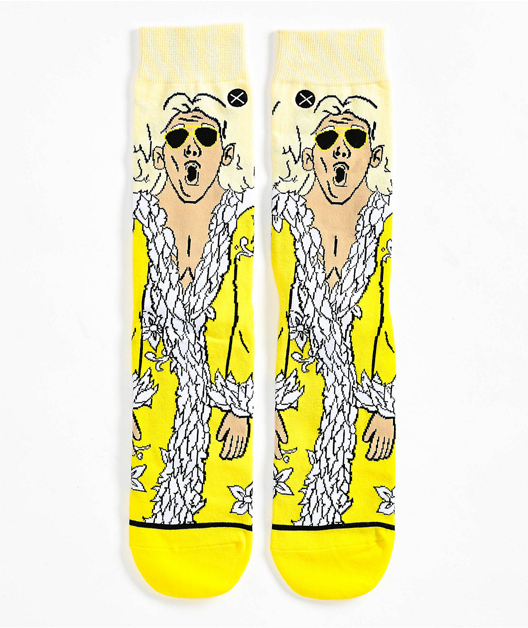 Odd Sox x WWE Rick Flair Nature Boy Yellow Crew Socks