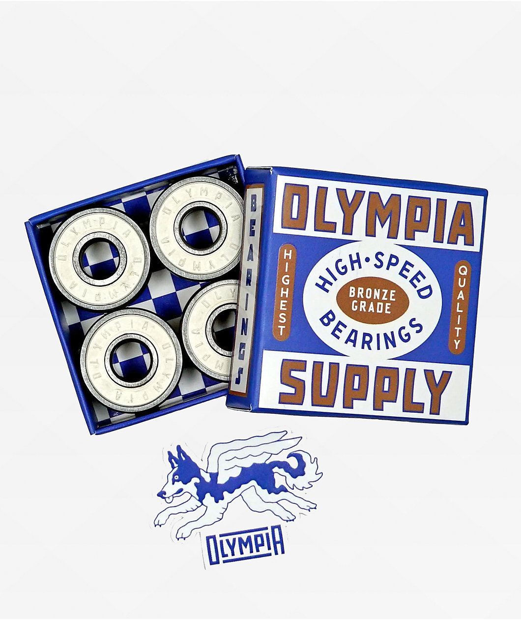 Olympia Supply Bronze Grade Skateboard Bearings