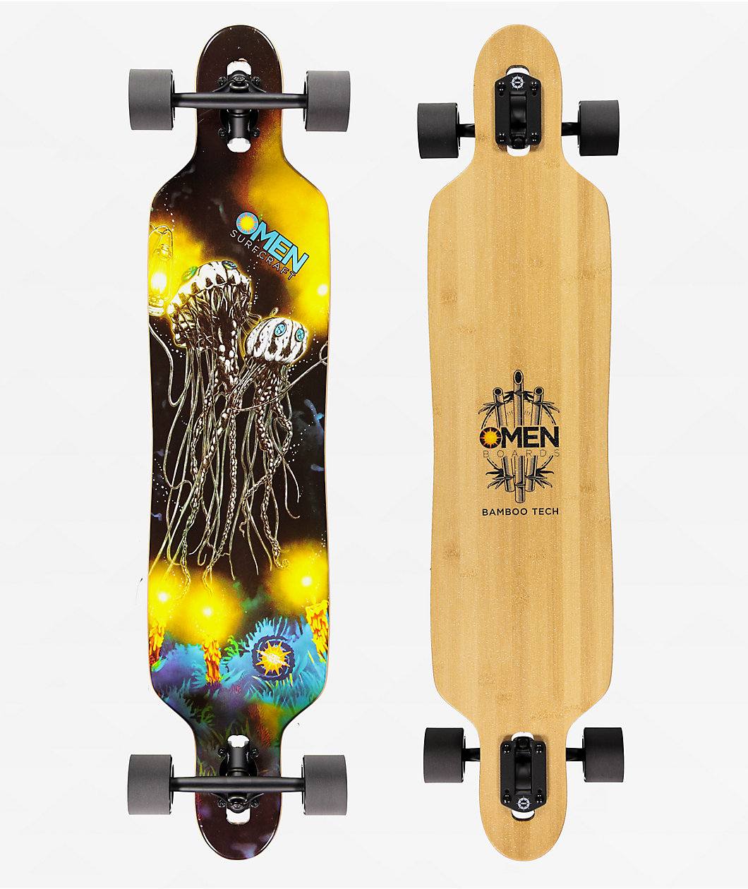 Omen Fools Go Aimlessly 41.5" Drop Through Longboard Complete