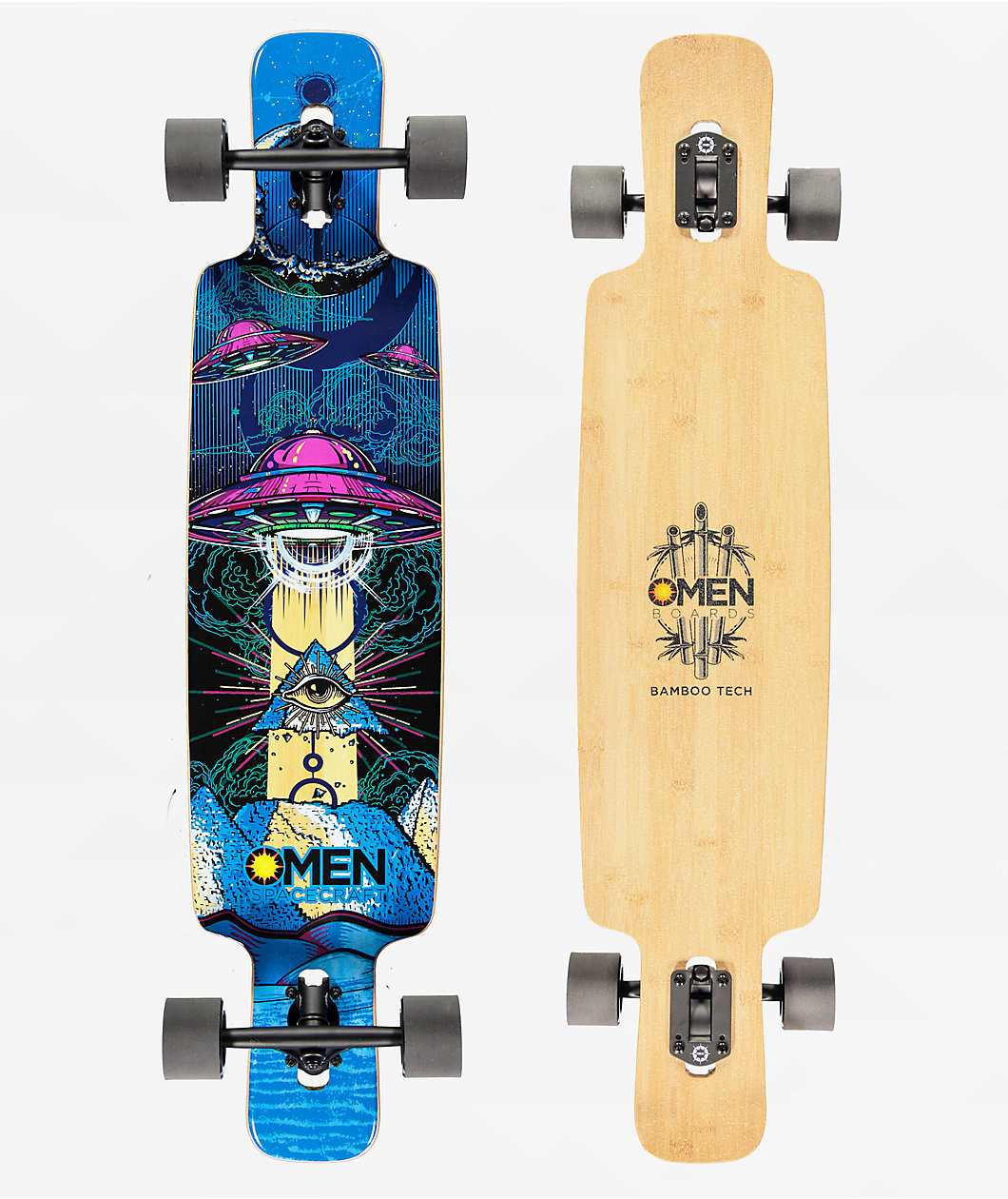 Omen UFO 41.5" Drop Through Longboard Complete