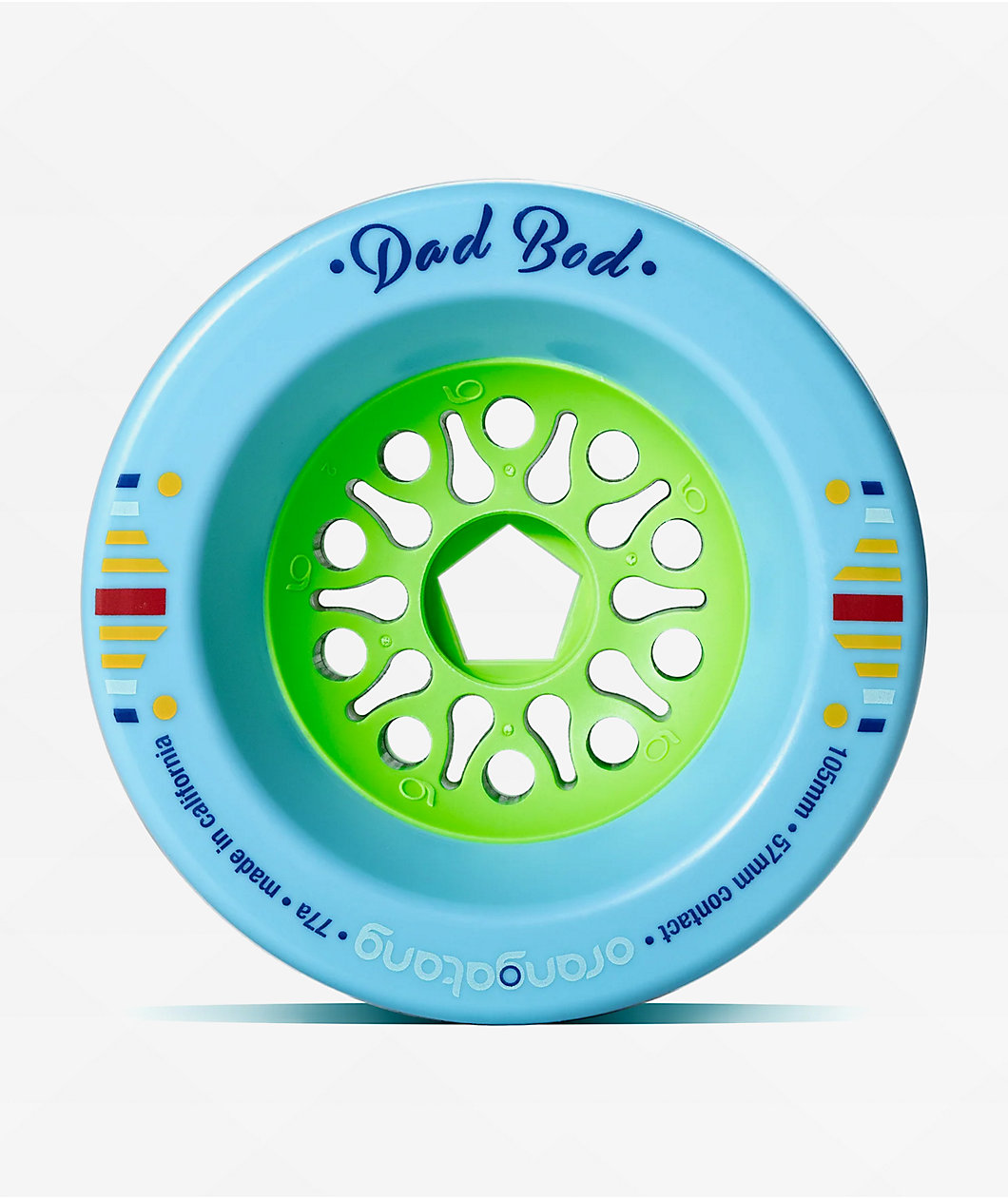 Orangatang Dad Bod 105mm 77a Blue Cruiser Skateboard Wheels