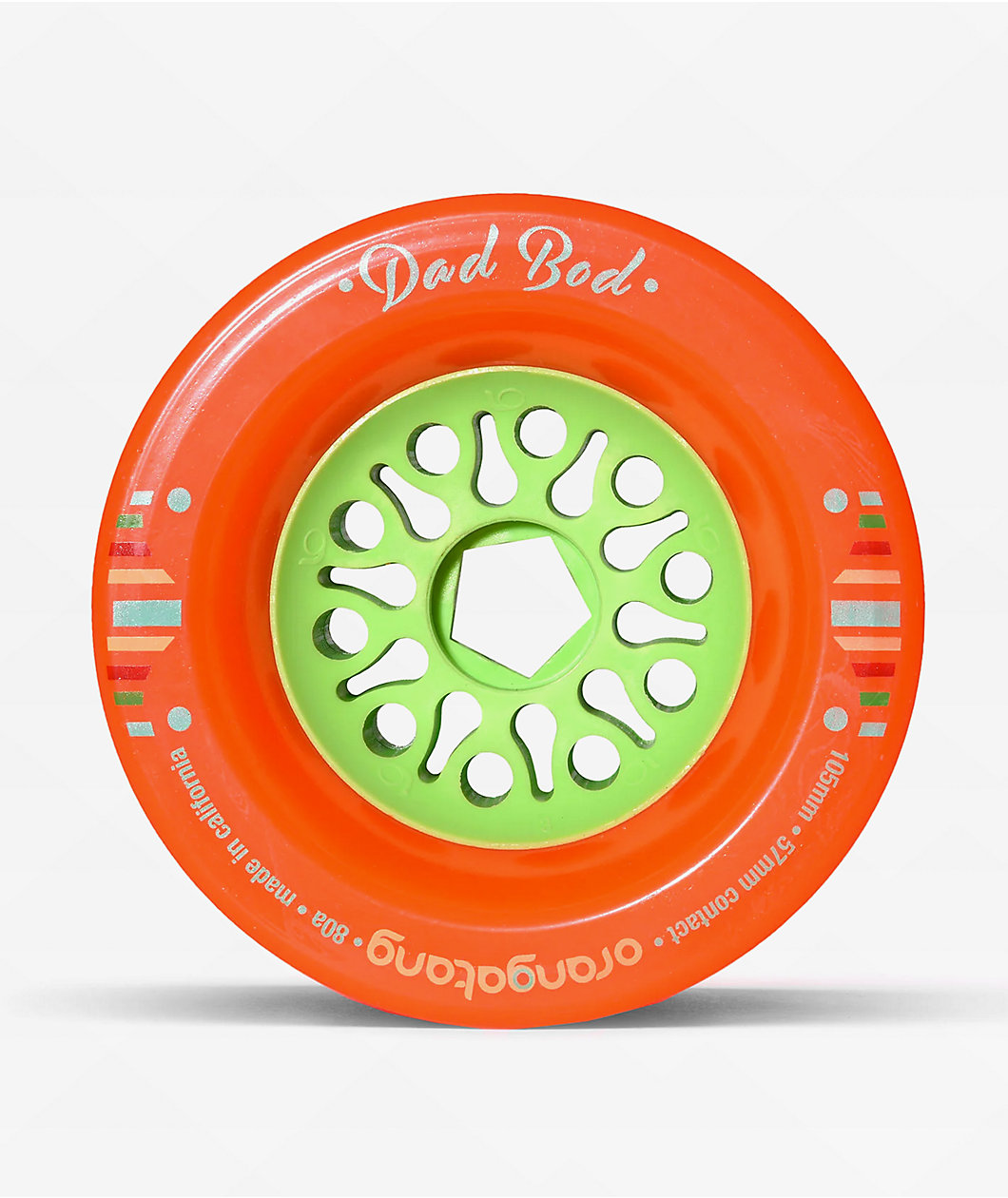 Orangatang Dad Bod 105mm 80a Orange Cruiser Skateboard Wheels