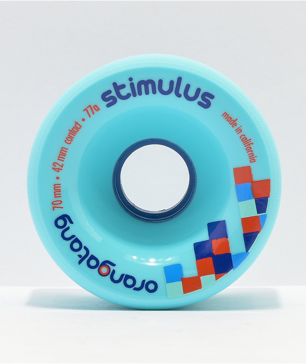Orangatang Stimulus 70mm 77a Blue Cruiser Skateboard Wheels