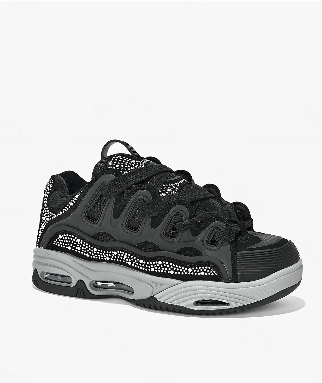 Osiris D3 2001 25 Years Black, Grey & Rhinestone Skate Shoes