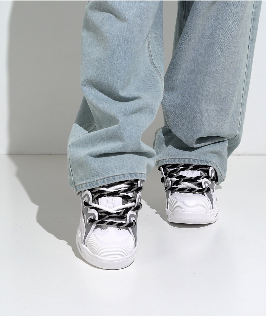 Osiris D3 2001 25 Years White & Silver Skate Shoes