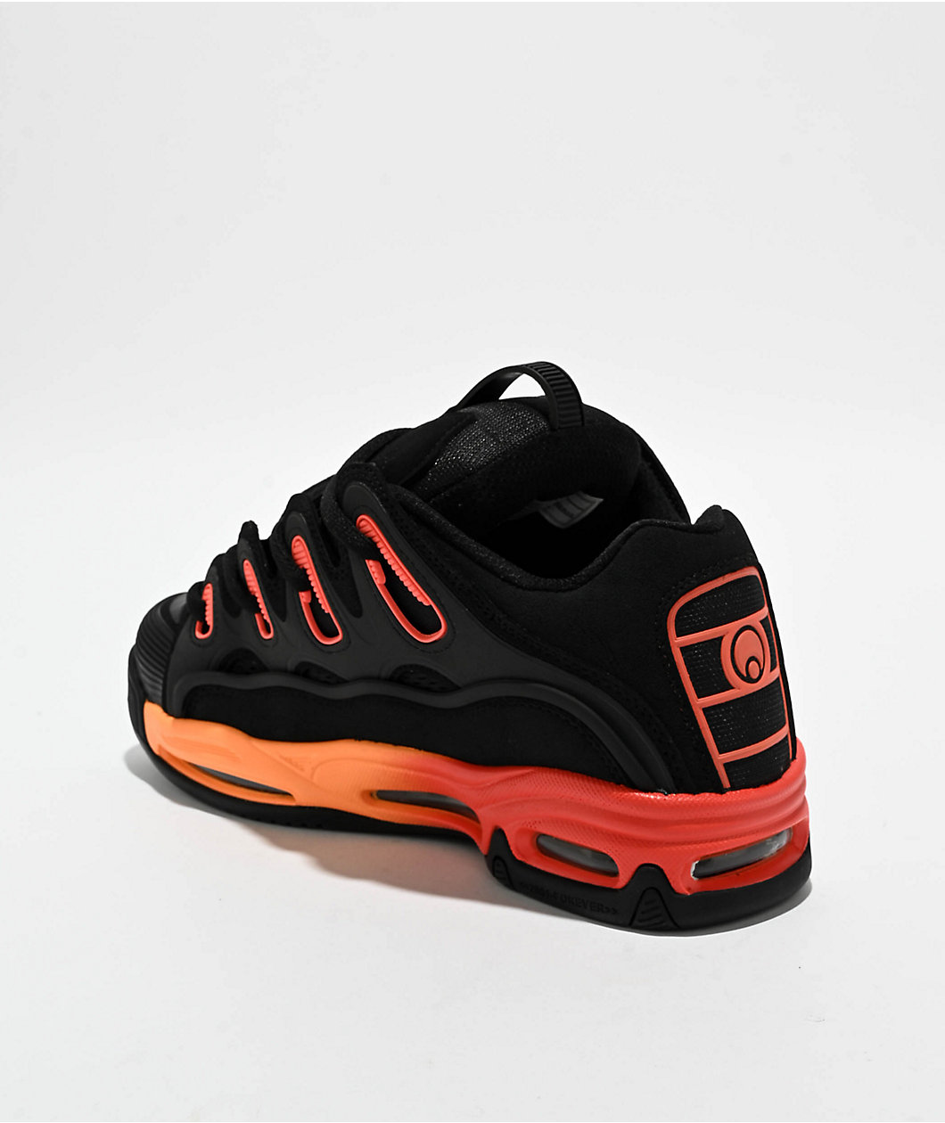 Osiris D3 2001 Black & Orange Skate Shoes