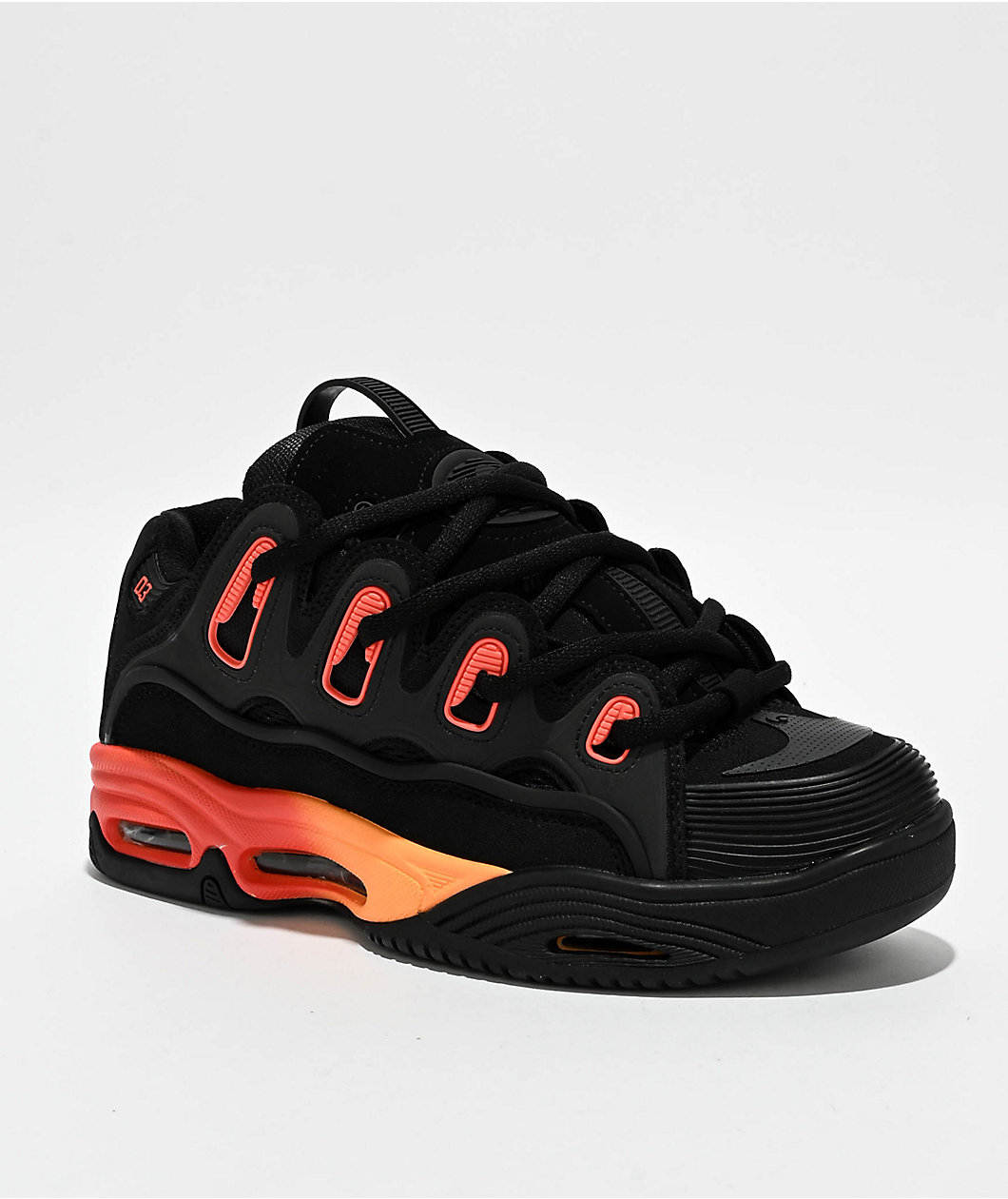 Osiris D3 2001 Black & Orange Skate Shoes