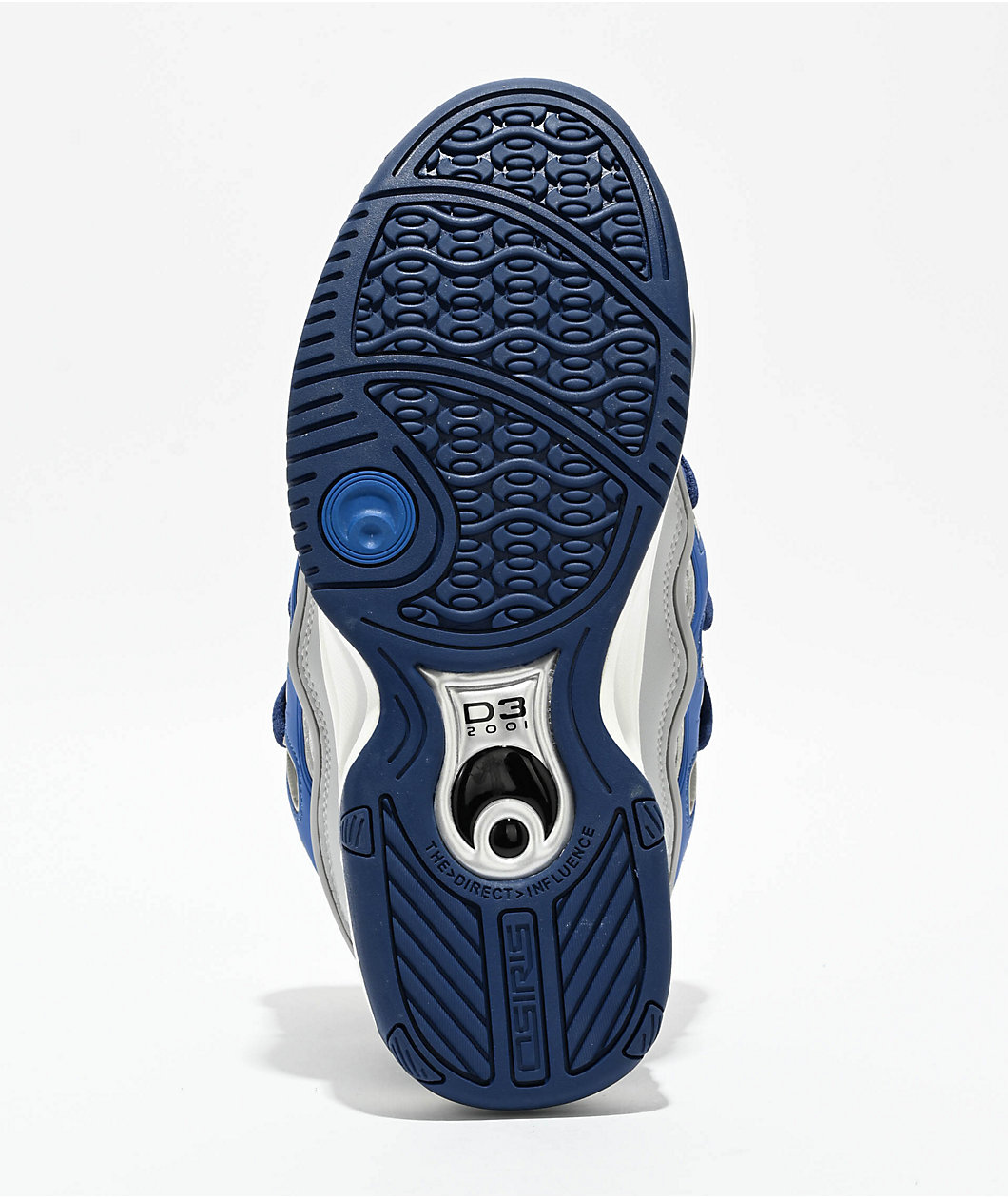 Osiris D3 2001 Grey, Blue & White Skate Shoes