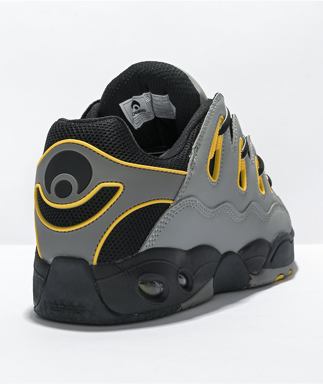 Osiris D3 O.G. Grey, Yellow & Black Skate Shoes