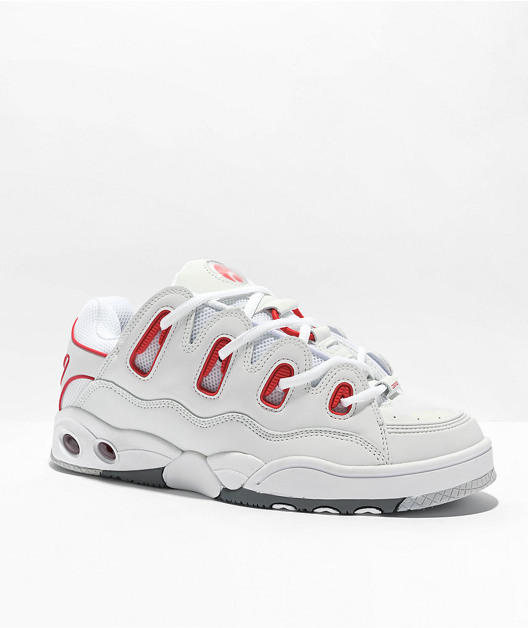 Osiris D3 OG White, Red & Grey Skate Shoes D3