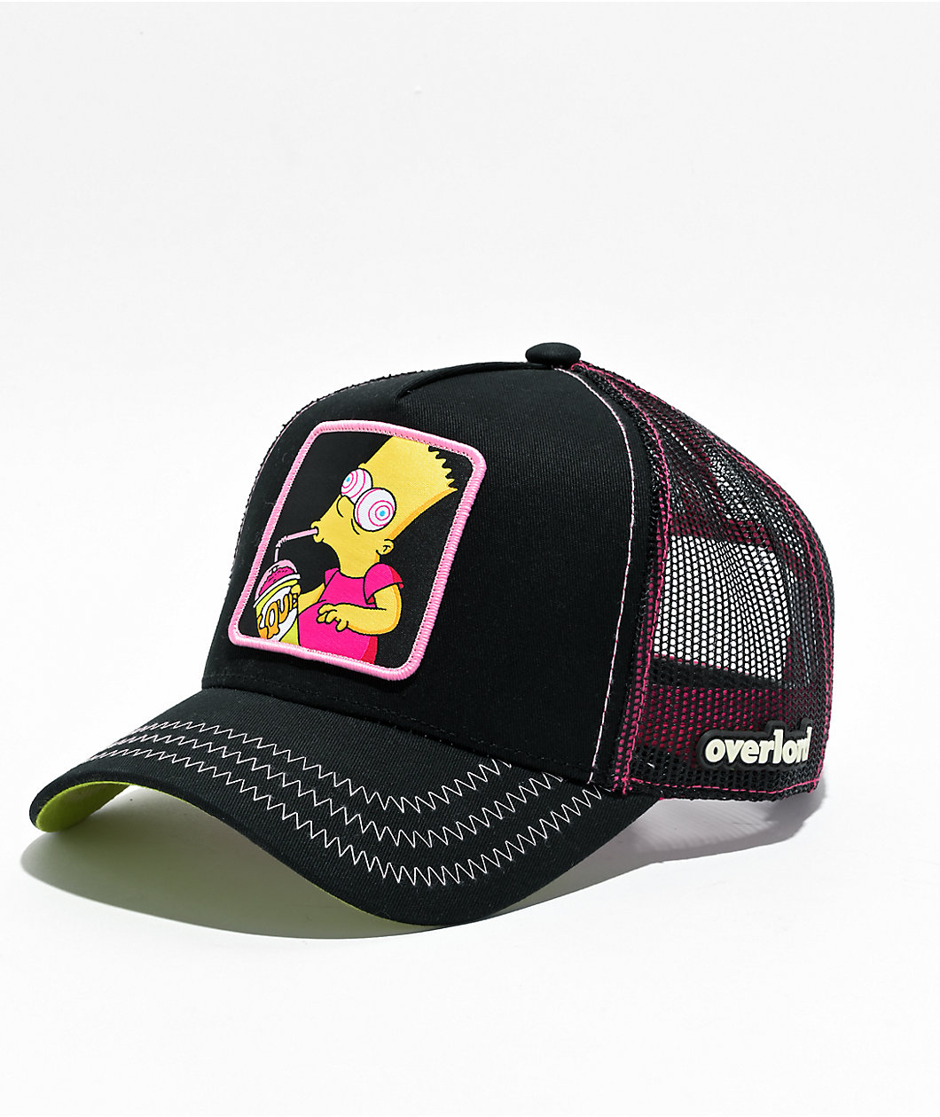 Overlord x The Simpsons Bart Squishee Black Trucker Hat