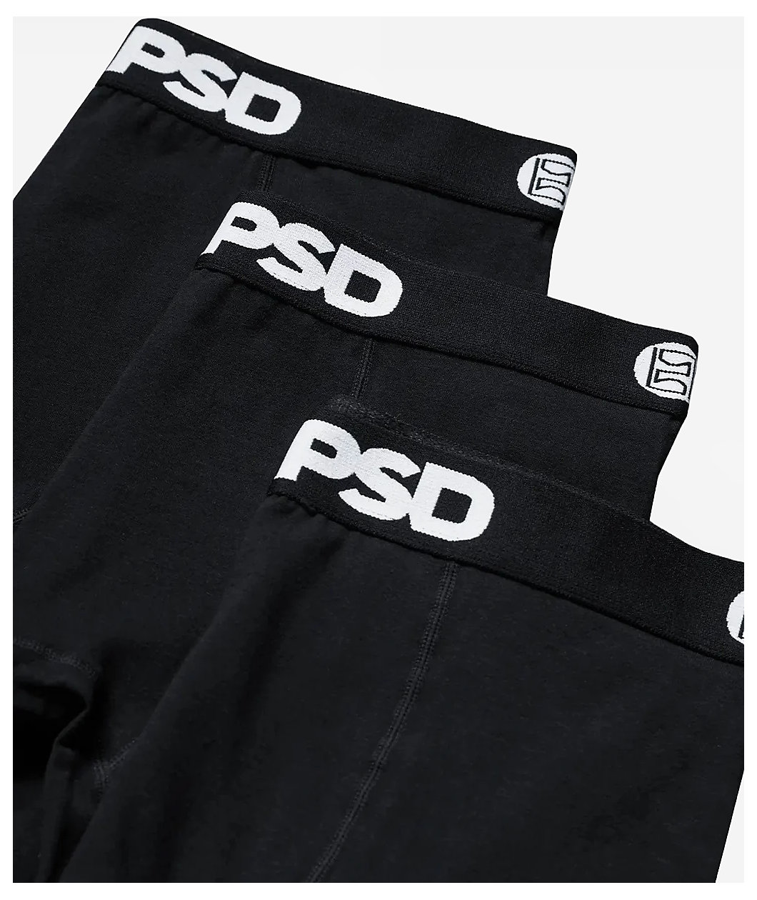 PSD 3 Pack Black Boxer Briefs