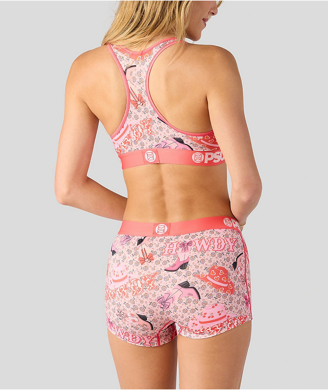 PSD Howdy Love Pink Sports Bra