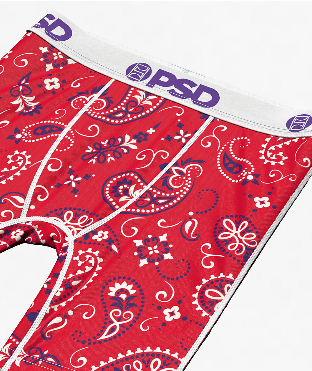PSD Kids Red Paisly Boxer Briefs