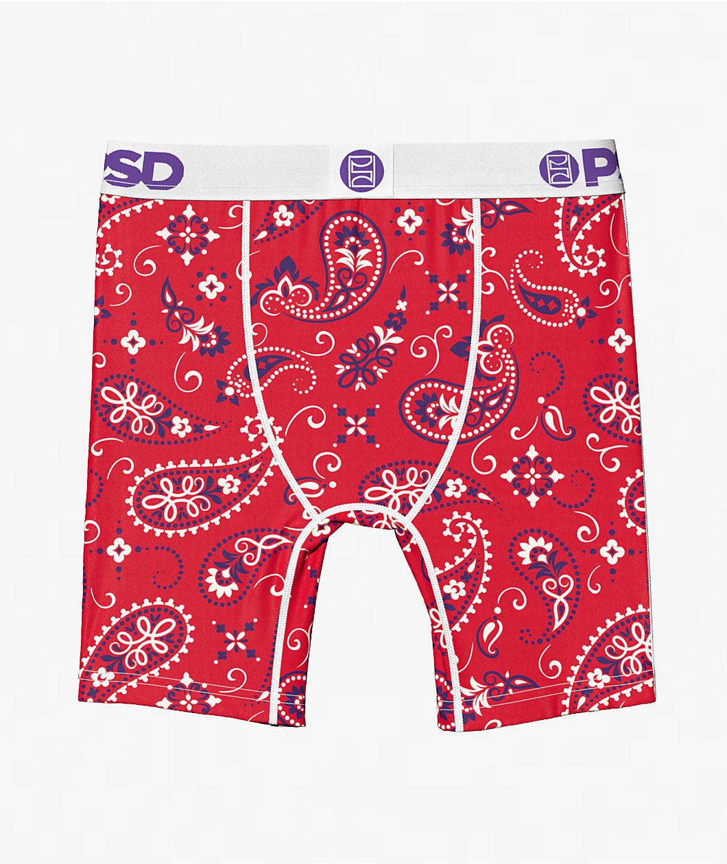 PSD Kids Red Paisly Boxer Briefs