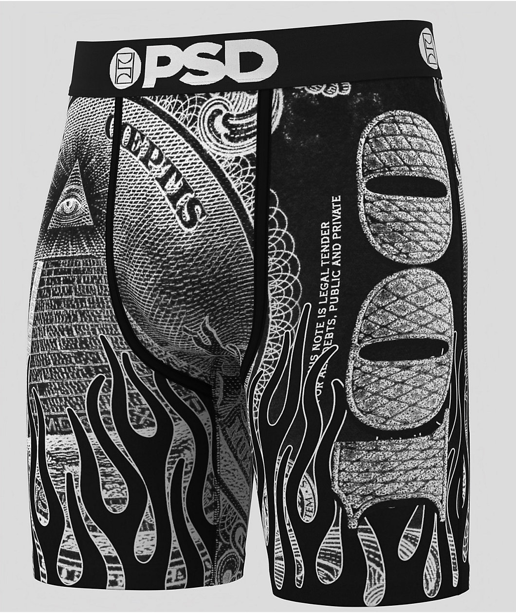 PSD Silver Band Black Boxer Briefs