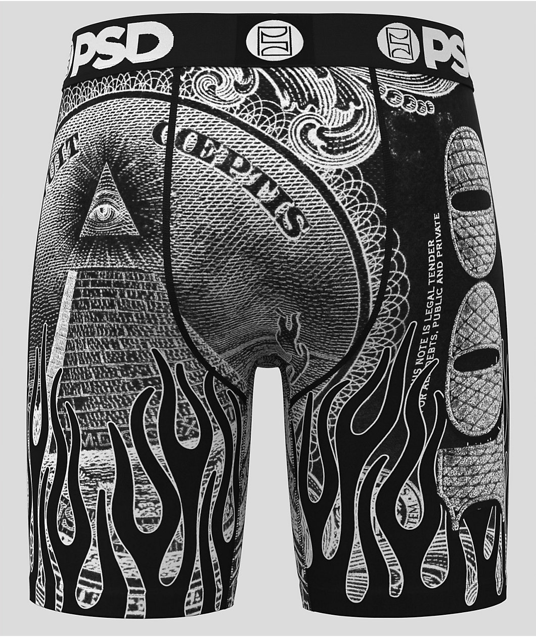 PSD Silver Band Black Boxer Briefs