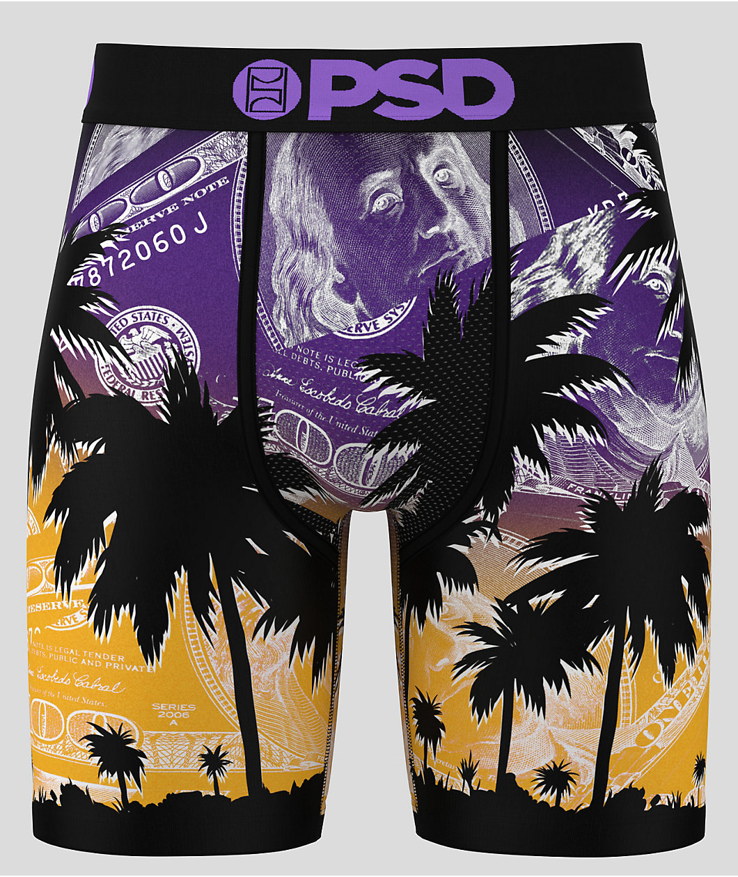PSD Sunrise Benjis Purple Boxer Briefs