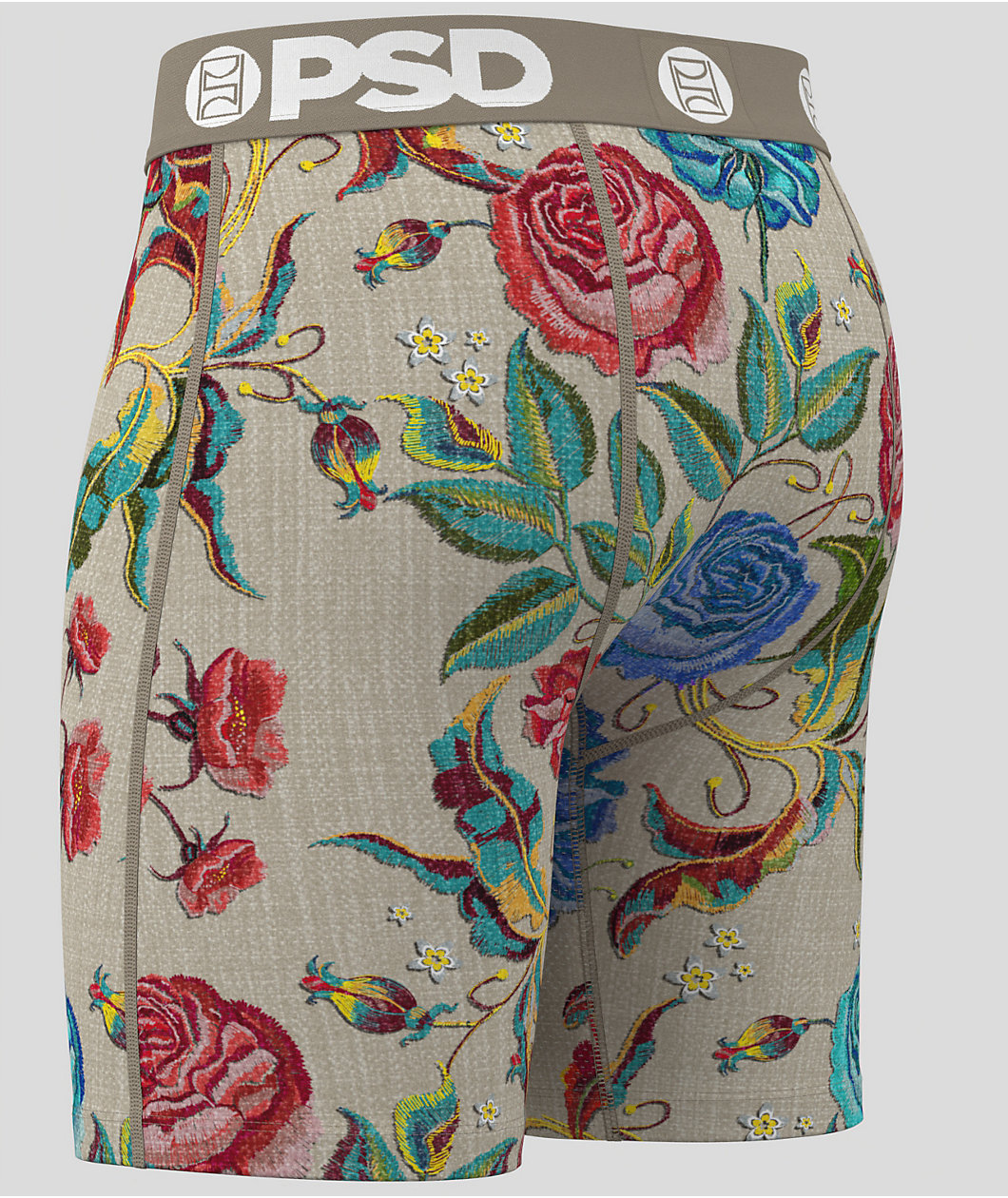 PSD Tapestry Bloom Beige Boxer Briefs