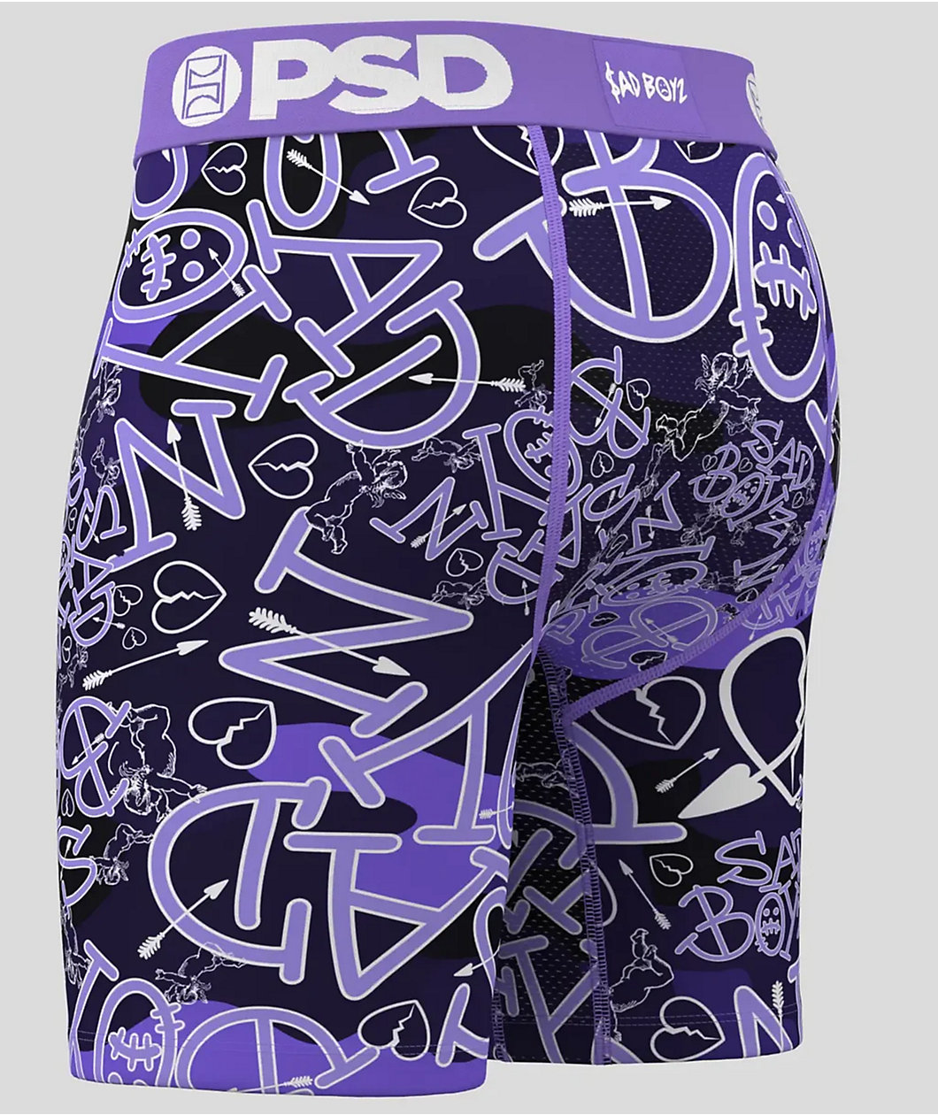 PSD x $AD BOYZ by Junior H Purple Heart Boxer Briefs