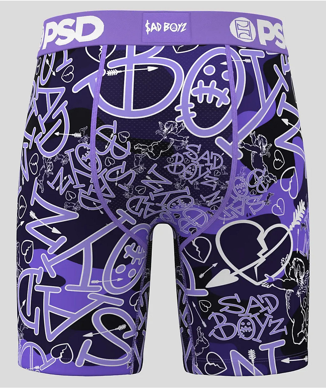PSD x $AD BOYZ by Junior H Purple Heart Boxer Briefs