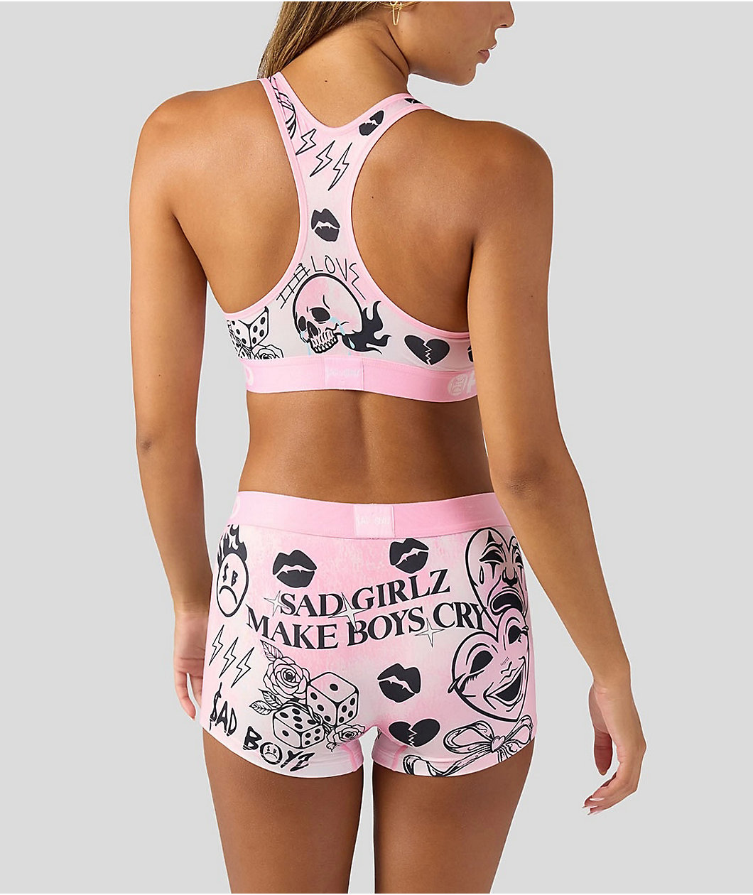 PSD x $AD GIRLZ by Junior H Pink Boyshort Underwear