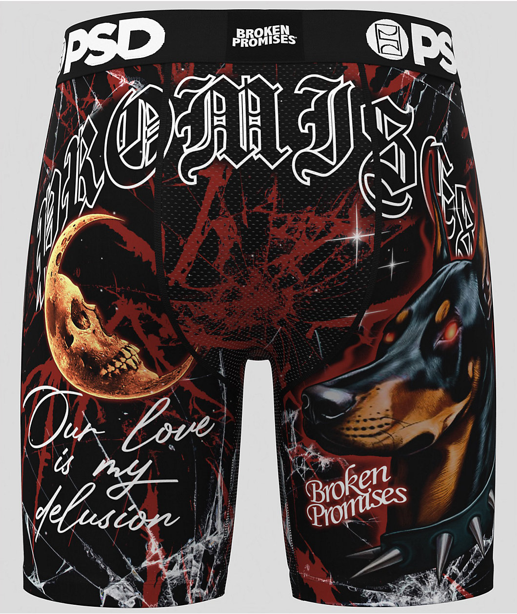 PSD x Broken Promises Delusion Black Boxer Briefs