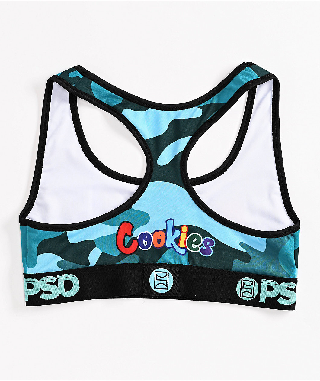 PSD x Cookies Blue Camo Sports Bra