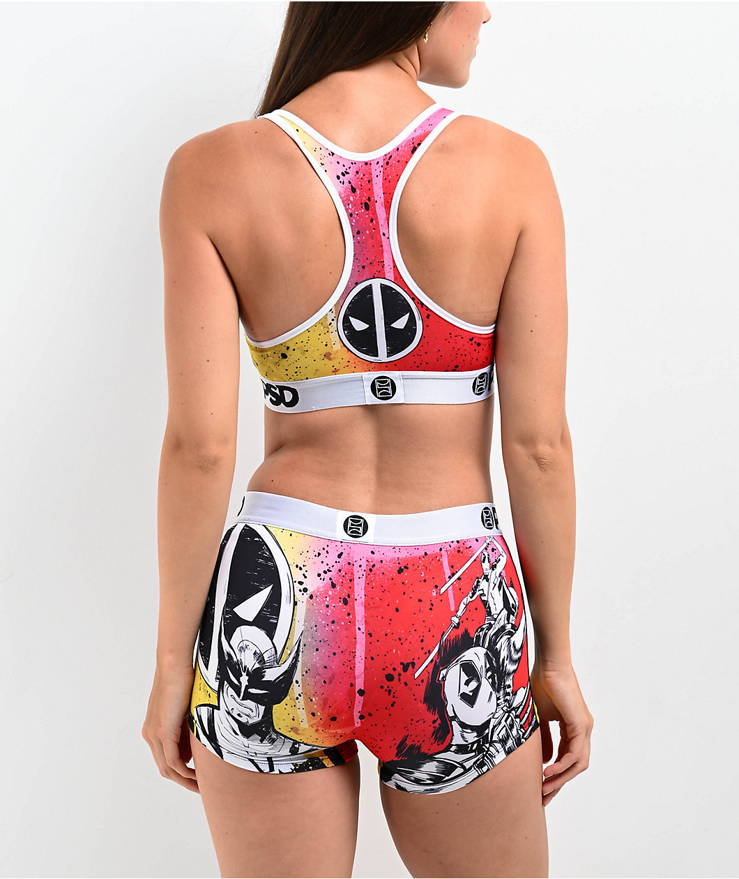 PSD x Deadpool Wolverine And Deadpool Holy Snikt! Sports Bra