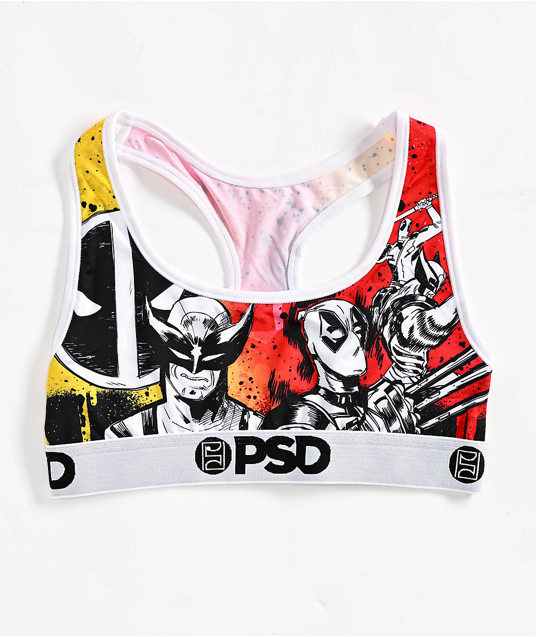 PSD x Deadpool Wolverine And Deadpool Holy Snikt! Sports Bra