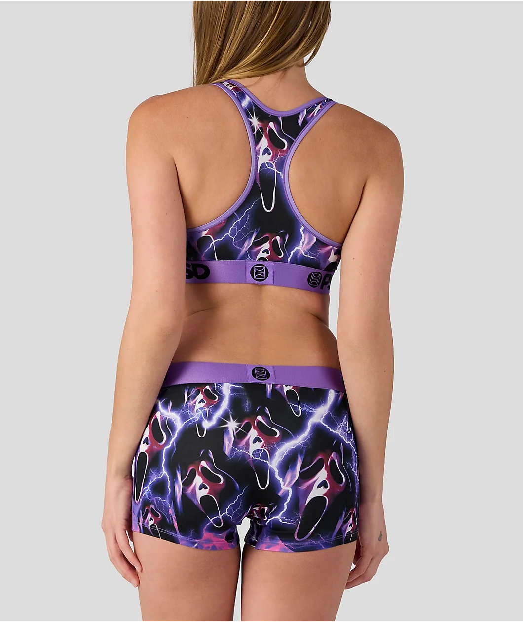 PSD x Ghost Face Purple Boyshort Underwear