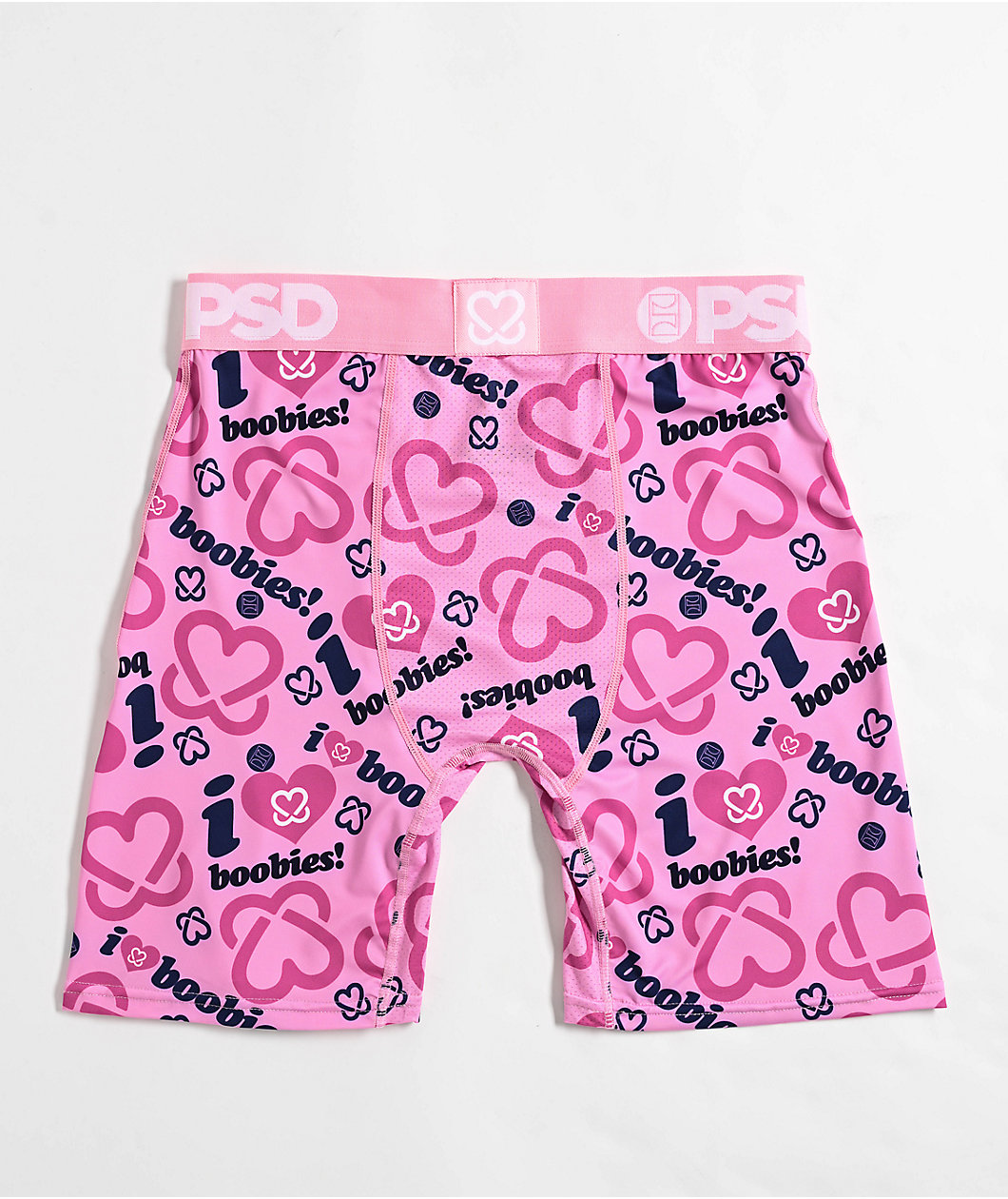 PSD x Keep A Breast Foundation I Heart Boobies Pink Boxer Briefs