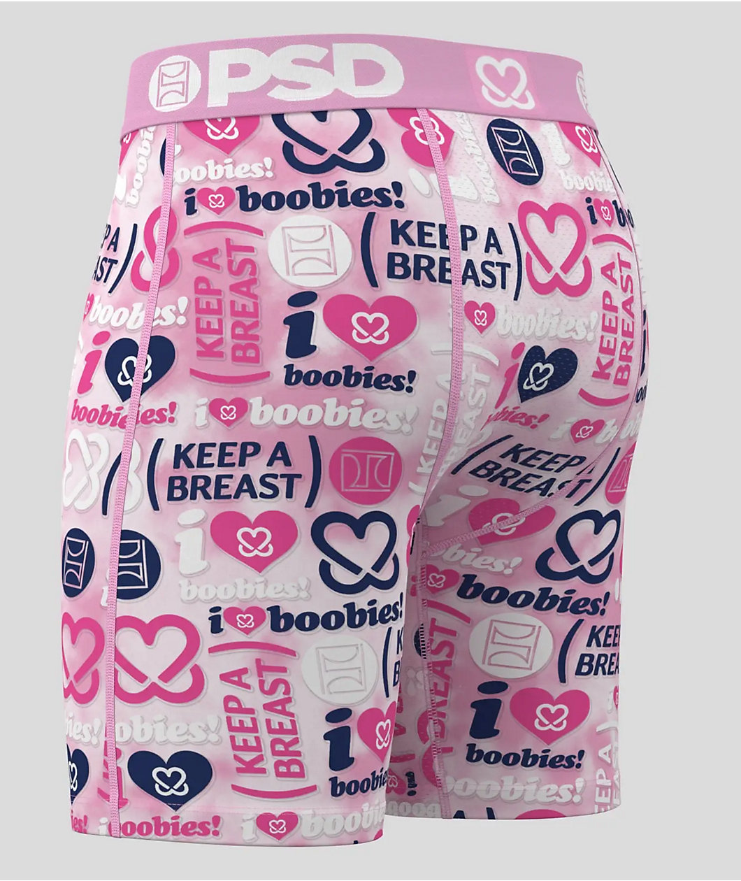 PSD x Keep A Breast Foundation Stacked Pink Boxer Briefs