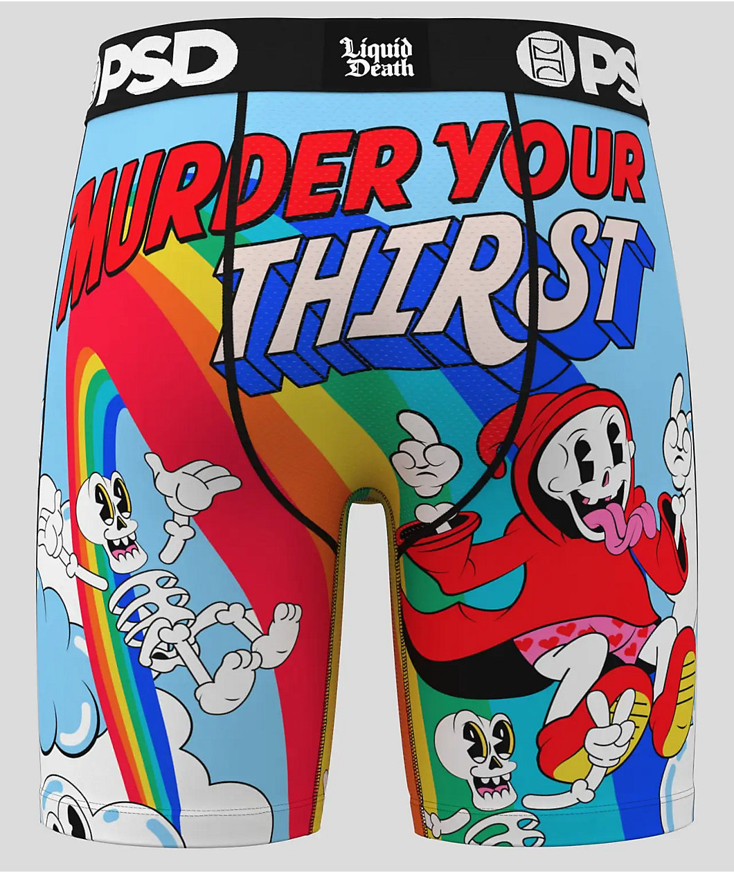 PSD x Liquid Death Reaping Rainbow Boxer Briefs