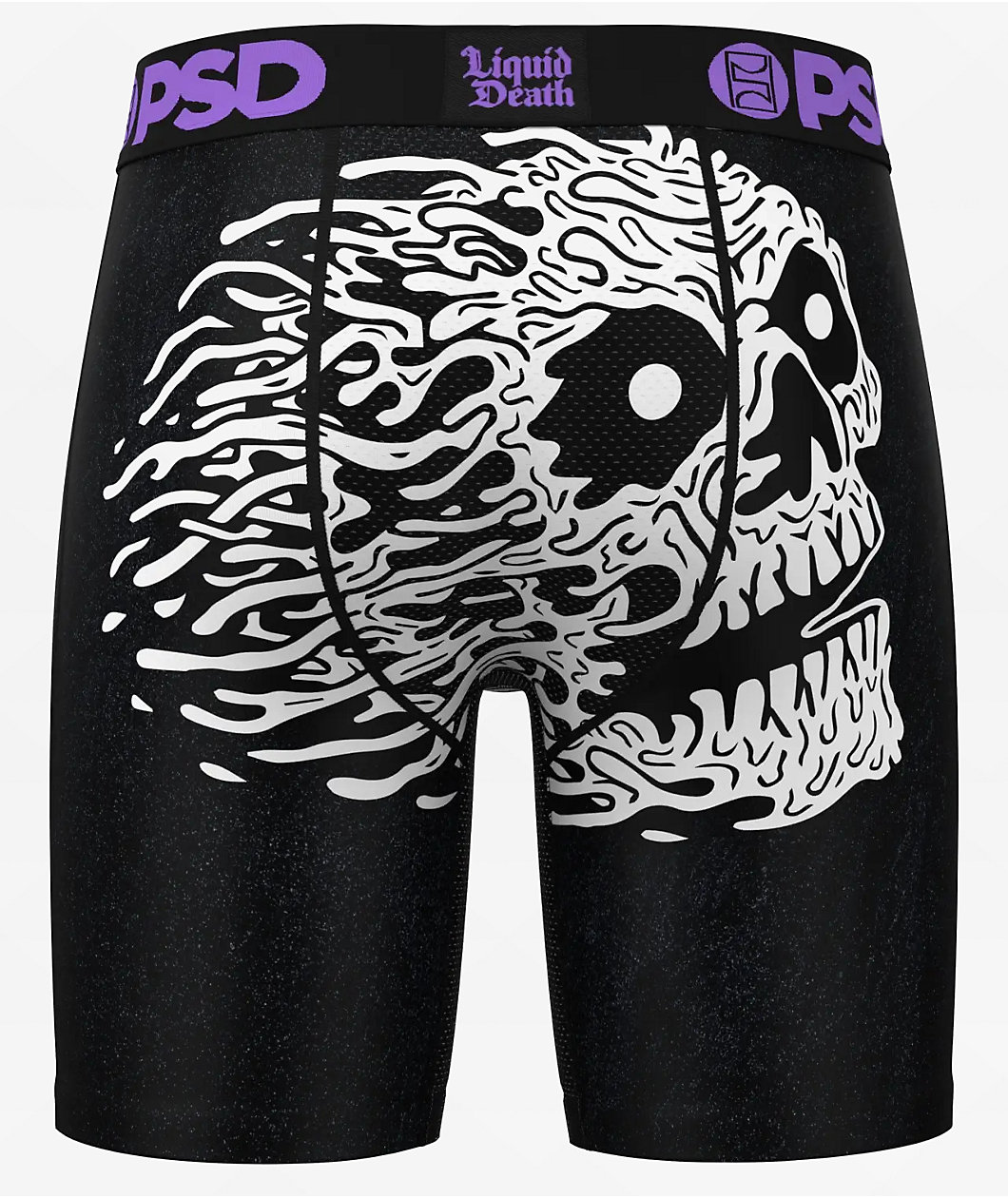 PSD x Liquid Death Skull Black Boxer Briefs