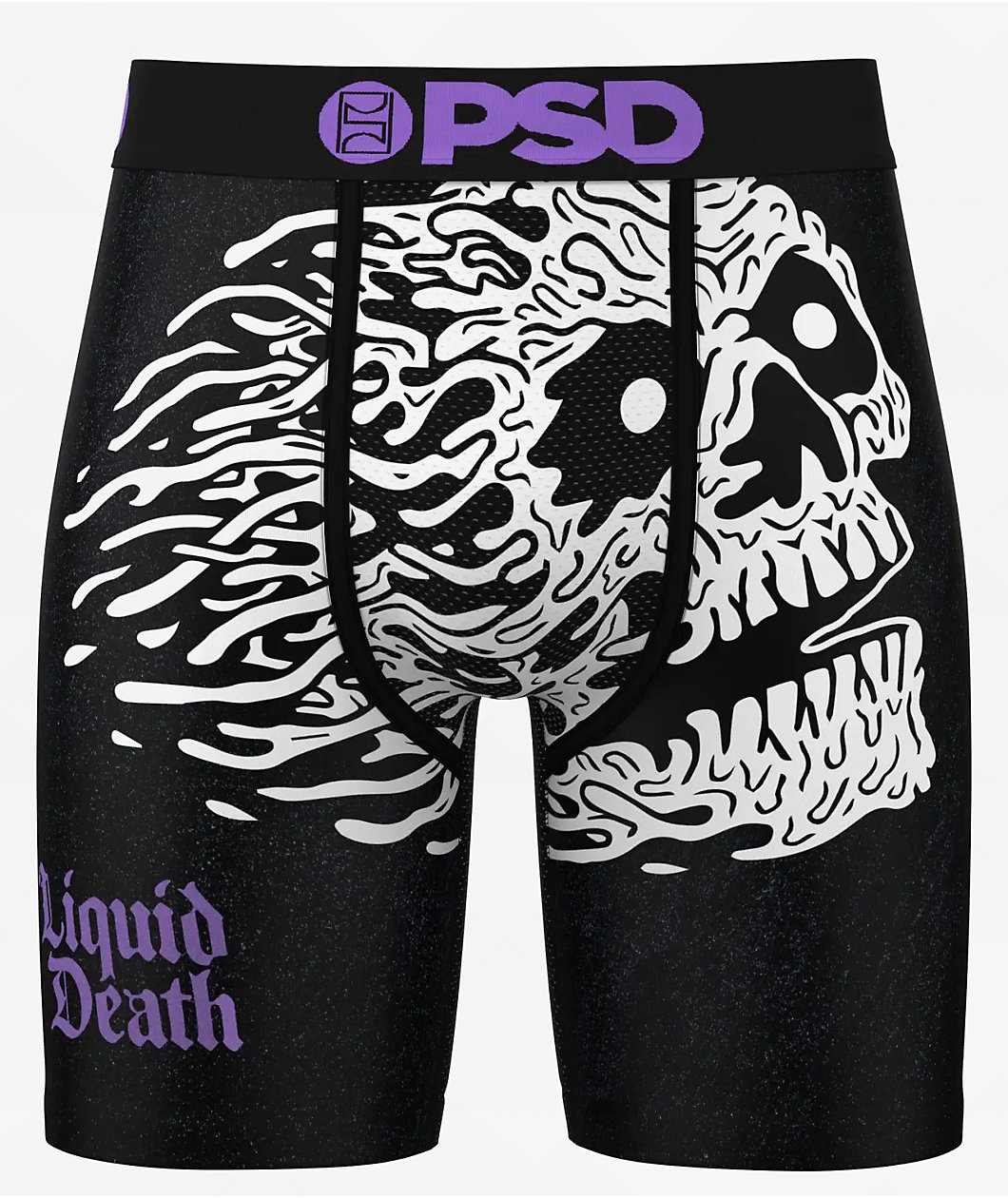 PSD x Liquid Death Skull Black Boxer Briefs