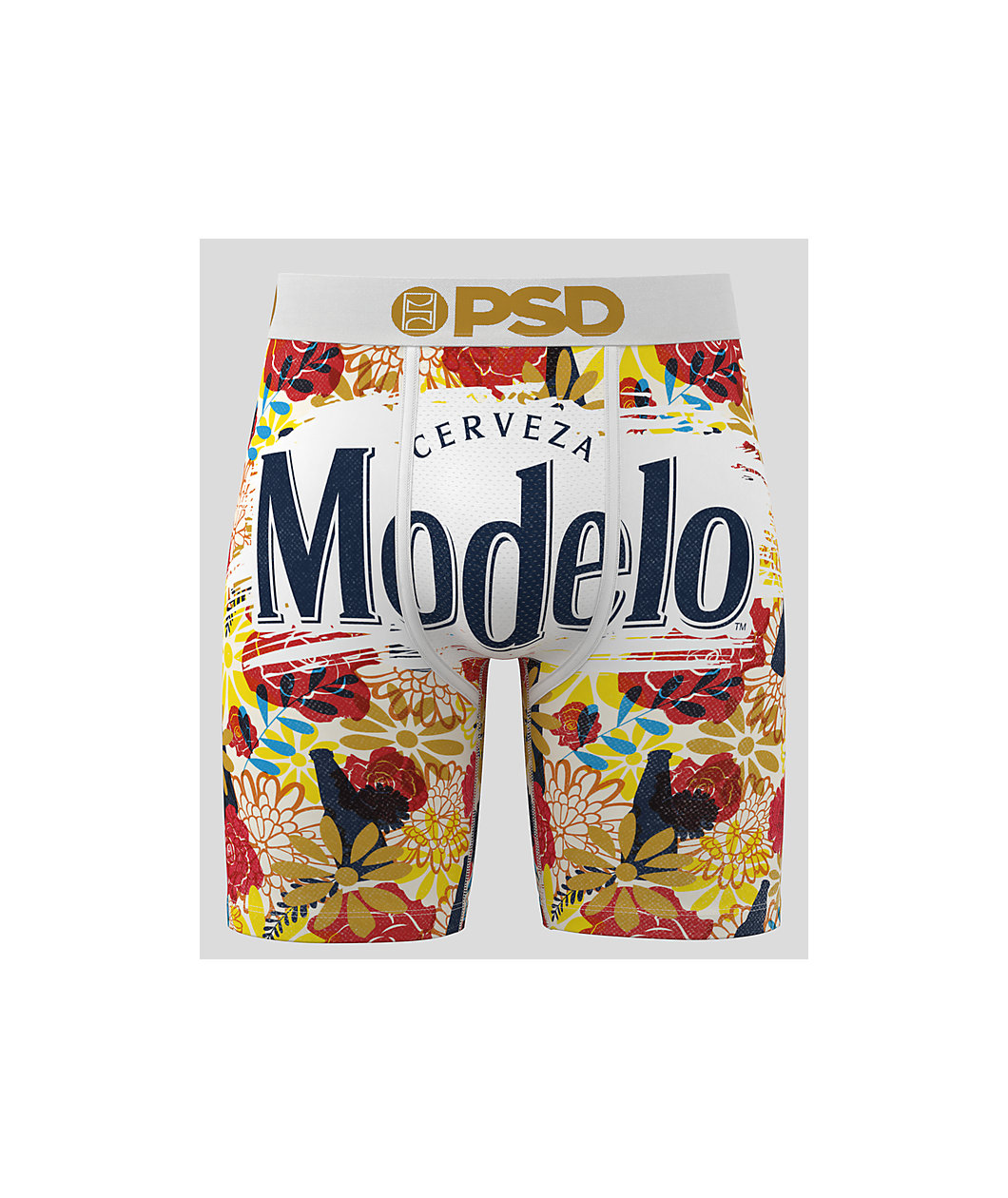 PSD x Modelo Floral White Boxers