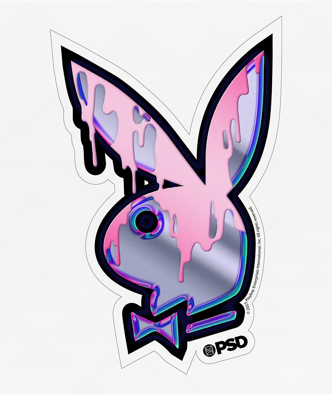 PSD x Playboy Chrome Drip Sticker