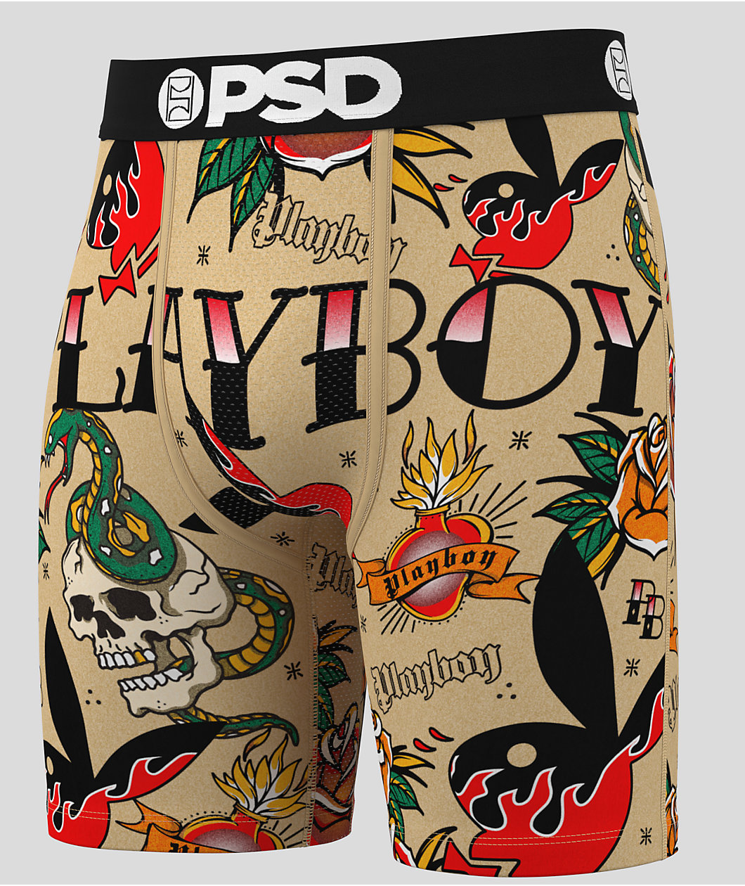 PSD x Playboy Inked Brown Boxer Briefs
