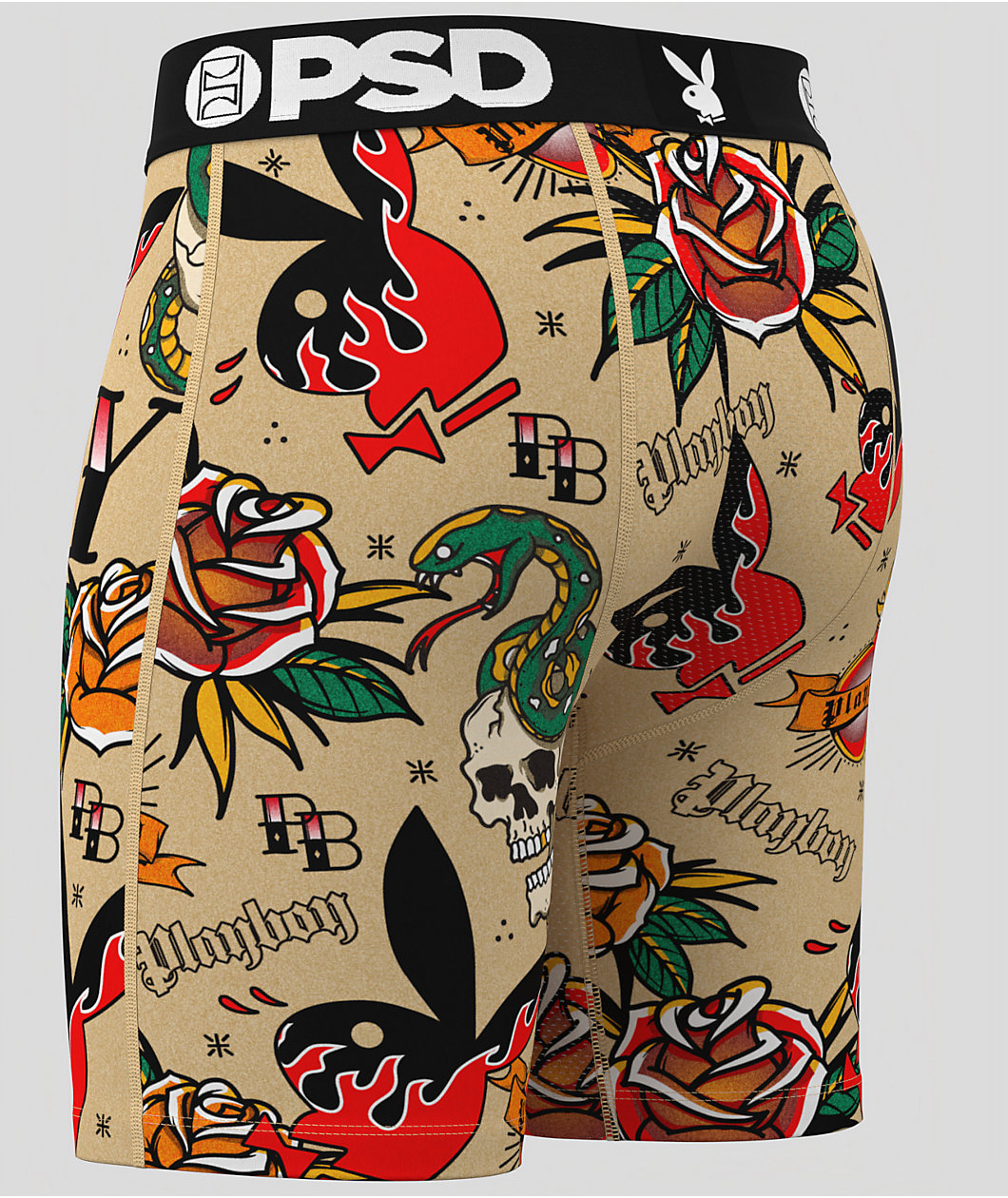PSD x Playboy Inked Brown Boxer Briefs